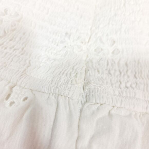 Forever That Girl Ruffled Eyelet Square-Neck Dress Women's Sz L Anthropologie - Picture 8 of 13